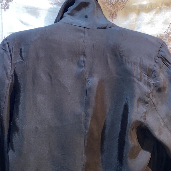 SOMETHING ELSE by Natalie Wood BLACK TUXEDO STYLE OPEN-FRONT JACKET/TOP SZ M - Picture 9 of 13